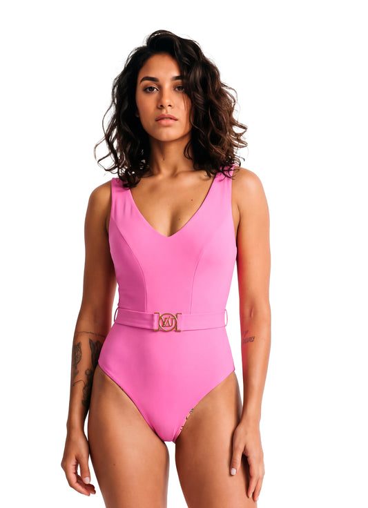 Enterizo Guacamayo Rosado Doble Faz