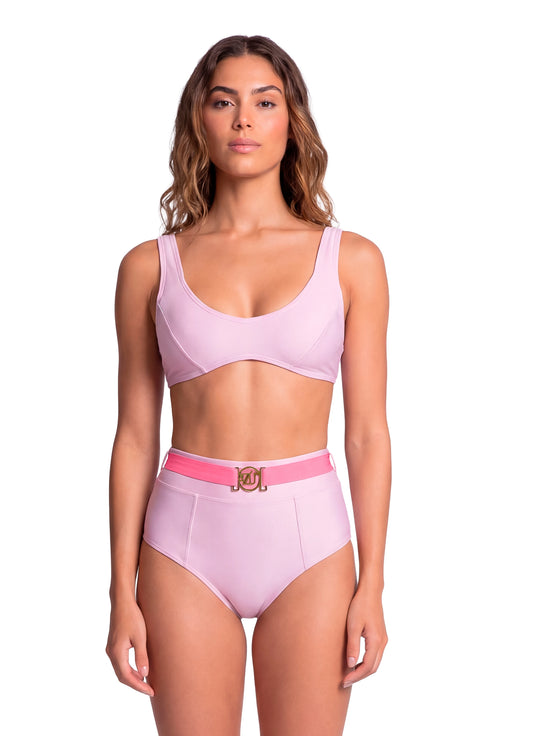 Bikini Marurú Rosado – Tiro Alto & Ajuste Elegante